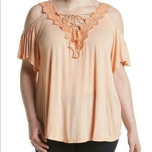 Jessica Simpson Cold Shoulder Kiki Tee